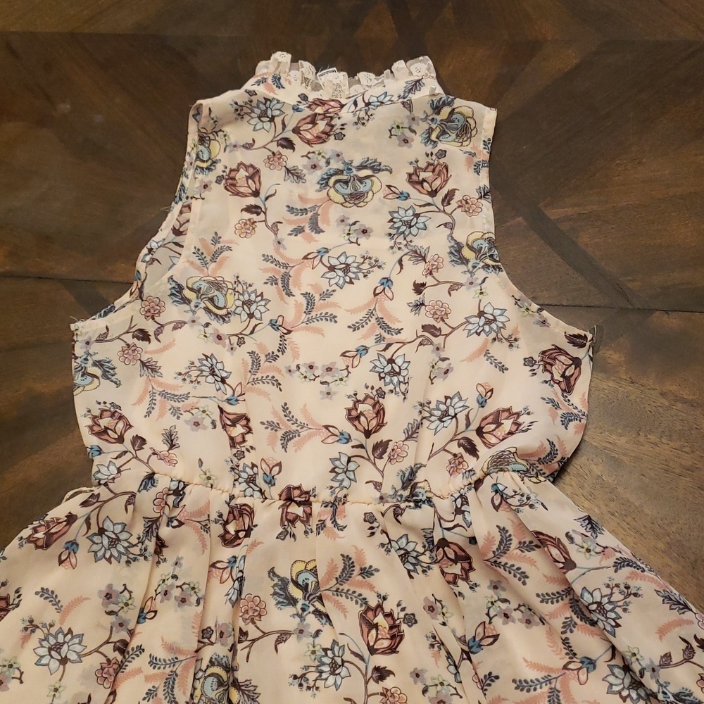 Knitworks Girls Pink, Purple, Teal  Sleeveless Lace Layered Sundress Size 10 - Picture 9 of 10